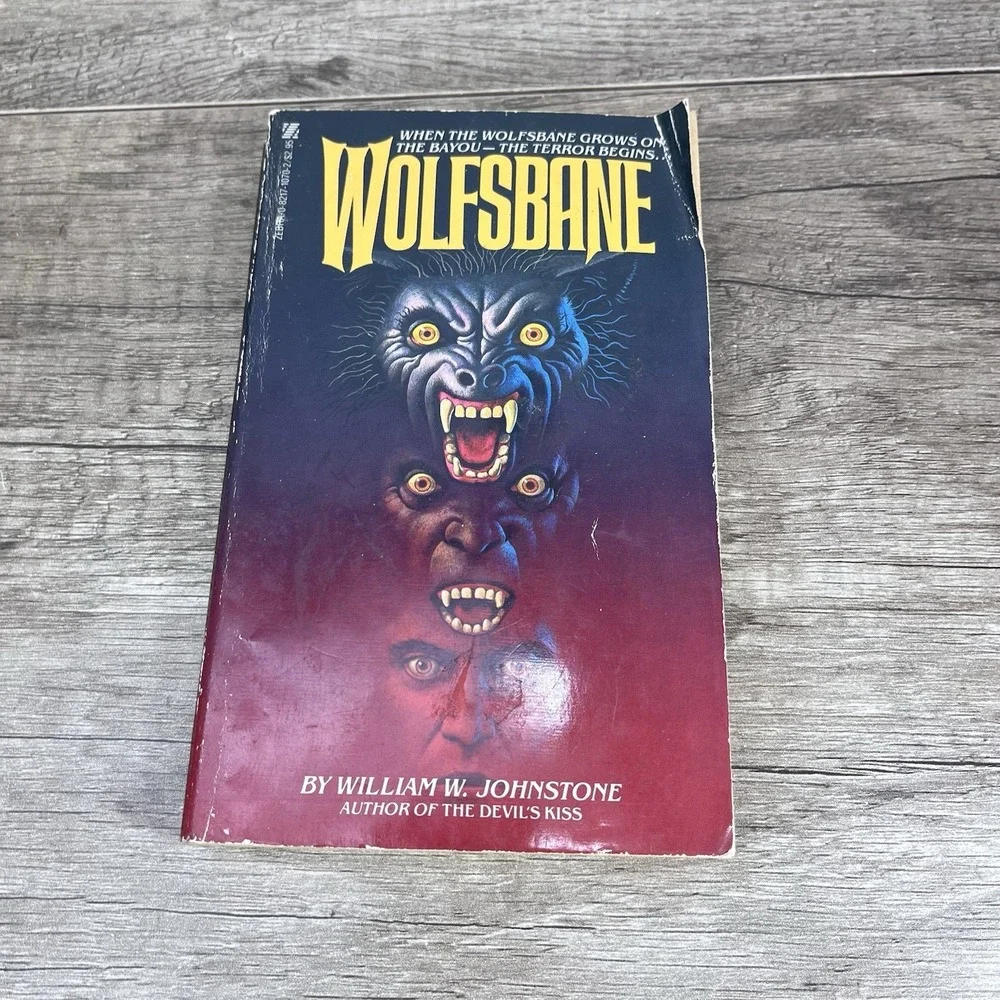 WOLFSBANE William W. Johnstone (Zebra Books, 1982) Werewolf PAPERBACKS FROM HELL